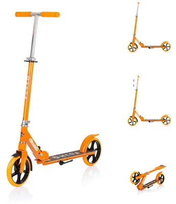 Obrázek produktu pro Dětská koloběžka Chipolino OmegaPolyuretankola ABEC-7 ložiska nastavitelná skládací brzda oranžová