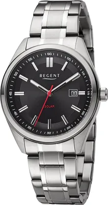 Zdjęcie produktu dla Regent metalowy zegarek męski kwarcowy srebrna metalowa bransoleta D2URF1540