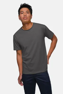 Image de T-shirt HAKRO MIKRALINAR® anthracite chiné M