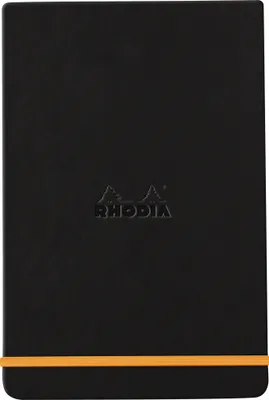 Produktbild von Rhodia Webnotepad 9x14 cm, 96 Bl liniert, mikroperforiert, 90g, Schwarz 118349C