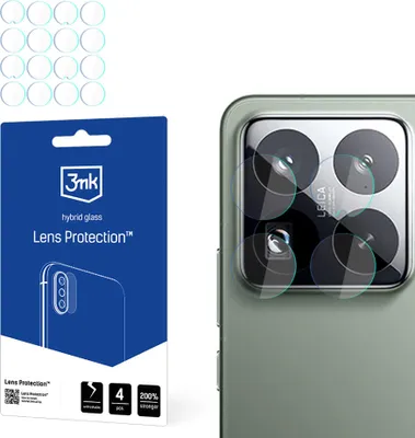 Produktbild von 3mk Hybridglas Lens Protection für Xiaomi 15 ProKamera Objektiv Kameralinse  0,16mm 6H (4 Stück)