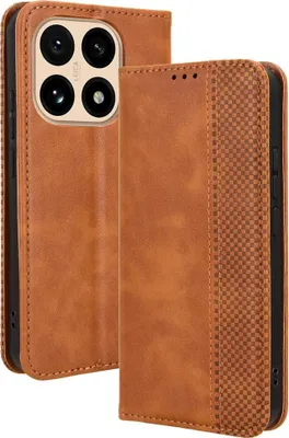 Produktbild von Xiaomi 15T Hülle - Coverup Vintage Style Klapphülle - Braun