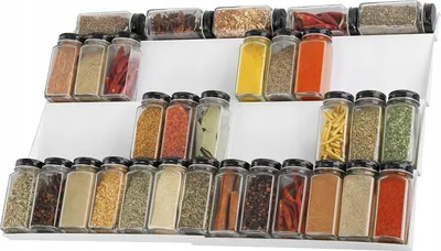 Zdjęcie produktu dla Organizer Na Przyprawy | Do Szuflady Stojak | Wkład Regulowany 30 - 60Cm