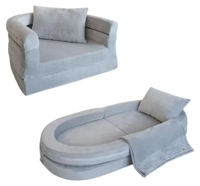 Productafbeelding van Solidchoice - Kinderen Foam Bank met Dekentje en Kussen 3-in-1
