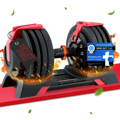 Produktbild von SPORTSCHMIEDE Kurzhantel verstellbar und platzsparend einstellbare Kurzhantel Gewichte für die Fitness Adjustable Dumbbell für das Homegym