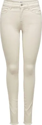Produktbild von ONLY Damen Skinny Ankle Jeans Cropped Stretch Denim Hose ONLBLUSH Fransen Größe: M / 32L