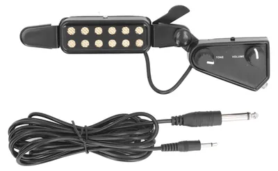 Produktbild von Magnetischer Gitarren-Tonabnehmer mit Lautstärkeregelung und 3 Meter Kabel, schwarz