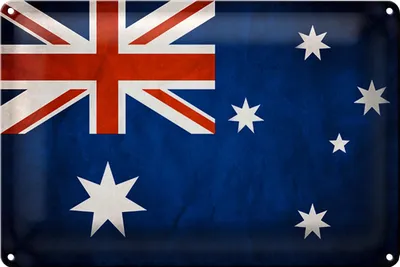 Produktbild von Blechschild Flagge 18x12cm Australien Fahne