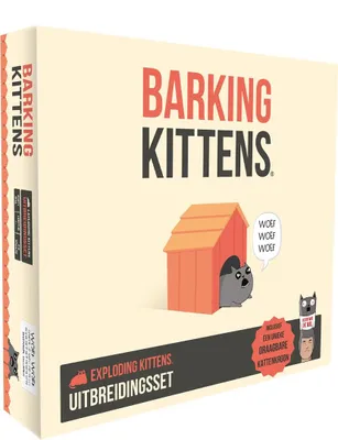 Produktbild von Asmodee Barking Kittens Erweiterung Kartenspiel - Exploding Kittens DE