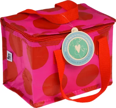 Produktbild von Rex London - Lunch Tasche, Kühltasche, Lunch bag mit Reißverschluss - Spotlight red / pink