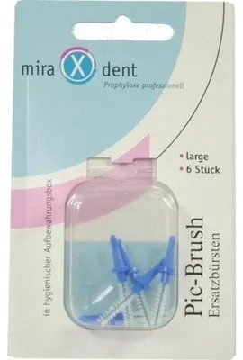 Image de Miradent brosse interdentaire Pic-Brush large bleu 6 pces