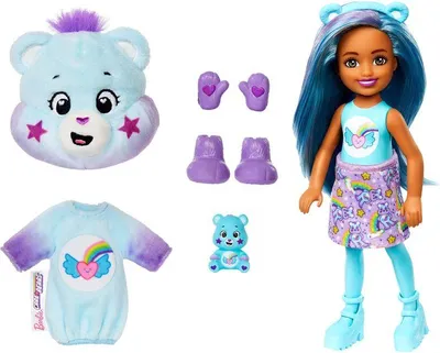Produktbild von Barbie Cutie Reveal Glücksbärchis kleine Chelsea-Puppe und Zubehör, Serie 2 (Stile können abweichen), Modepuppe, Weiblich, 3 Jahr(e), Junge/Mädchen, 149 mm, 90 g