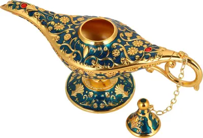 Produktbild von Retro -Metall -Märchen Aladdin Magic Genie Home Teekannenöllampendekoration