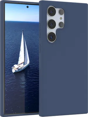 Produktbild von EAZY CASE Silikonhülle für Samsung Galaxy S24 Ultra Silikon Backcover Schutz in Blau