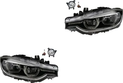 Immagine prodotto di Kit fari a LED compatibile con BMW Serie 3 F30 F31 dal 05/2015 in poi, inclusi fendinebbia e lampadine. Codici: 63177248911, 7248911, 63177248912, 7248912, 63117419633, 7419633. 63 Johns