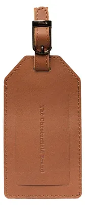 Immagine prodotto di The Chesterfield Brand Pelle pendente accessori da viaggio Leather Suitcase Label Cognac marrone