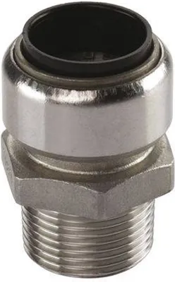 Produktbild von Edelstahl Steckfitting Tectite Übergangsverschraubung Außengewinde 28 mm - 1' DVGW