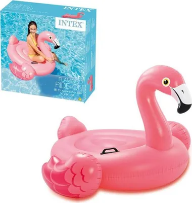 Immagine prodotto di Intex RideOn Flamingo - animale gonfiabile galleggiante/materasso gonfiabile, 142 x 137 x 97 cm