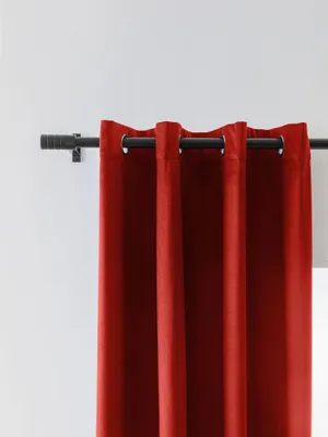 Zdjęcie produktu dla Zasłona Welurowa Na Przelotkach 140X250 Czerwona Zaciemniająca