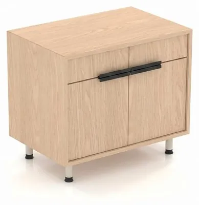 Productafbeelding van Moderne, beige commode van hout, geschikt voor de woonkamer, voor opbergruimte