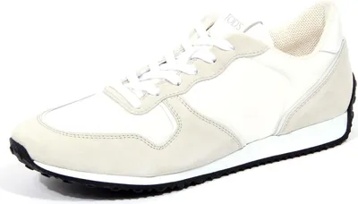 Produktbild von 4137J sneaker uomo off white/grey TOD'S scarpe Stoff/Wildleder Schuh Mann