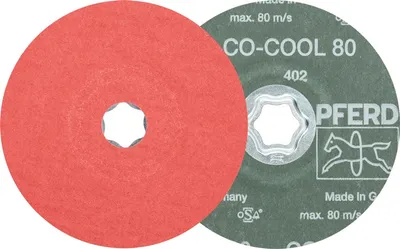 Produktbild von PFERD TOOLS COMBICLICK Keramikkorn Fiberscheibe Ø 125 mm CO-COOL120 für Edelstahl
