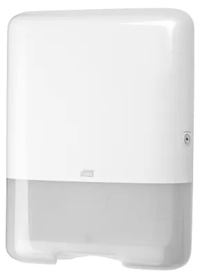 Productafbeelding van Tork® 553000 Dispenser voor zigzag- en laaggevouwen handdoeken - wit