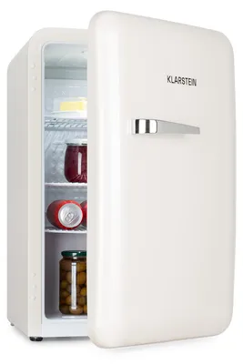 Image de Klarstein Audrey Mini - petit réfrigérateur, mini-bar compact, autonome, réfrigération par compression, capacité, réfrigération : 0 - 10 °C, mini-réfrigérateur d'une capacité de 70 litres, blanc