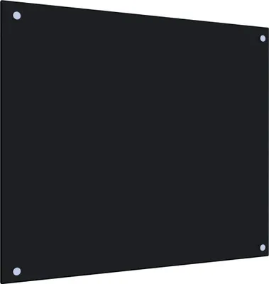 Obrázok produktu pre Kuchynská zástena, čierna 70x60 cm, tvrdené sklo