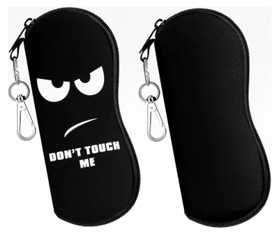Produktbild von Brillenetui, 2 Stück Neopren Reißverschluss Sonnenbrille Tasche mit Gürtelclip