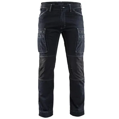 Produktbild von Blakläder Service Bundhose 1459 1142 mit Stretch in zwei Farben, Farbe:marineblau/schwarz, Größe:60