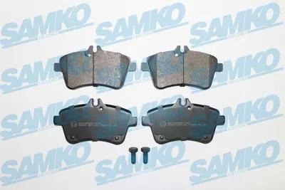 Image de Jeu de plaquettes de frein SAMKO avant, compatibles avec la Mercedes-Benz Classe A (W169) 5SP1243