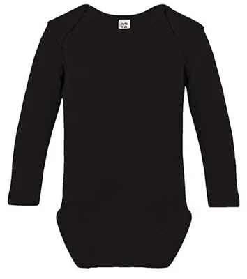 Produktbild von Link Kids Wear - Bodysuit für Baby, Langärmlig LT4972 (62) (Schwarz)