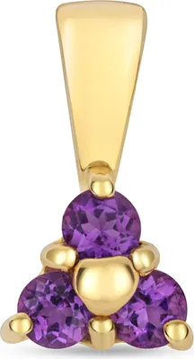 Productafbeelding van Halsketting voor dames, 375/1000 goud, met amethist - 10mm * 5mm; TRS33449KY