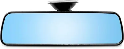 Productafbeelding van Famanu Auto-binnenspiegel, 360° draaibaar, met sterke zuignap – universeel te gebruiken voor personenauto's, SUV's, bestelwagens en vrachtwagens (20 x 6 cm)