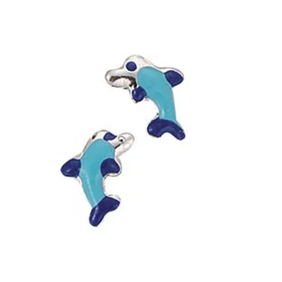 Produktbild von Scout Kinder Ohrringe Ohrstecher Silber Delphin blau Mädchen 262003100