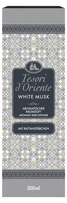 Obrázek produktu pro Tesori d'Oriente, vonné tyčinky White Musk, aromatická vůně do interiéru, 200 ml