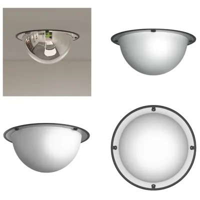 Obrázek produktu pro vidaXL Dopravní zrcadlo s plnou kopulí Ø40 cm akrylátové - Dopravní zrcadlo - Panoramatické zrcadlo - Vypouklé zrcadlo