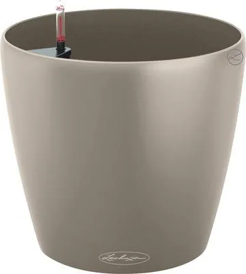 Obrázok produktu pre Lechuza Classico Color plastový kvetináč Ø 68 cm H 65 cm pieskovo hnedý vrátane zavlažovacieho systému, substrátu a indikátora hladiny vody