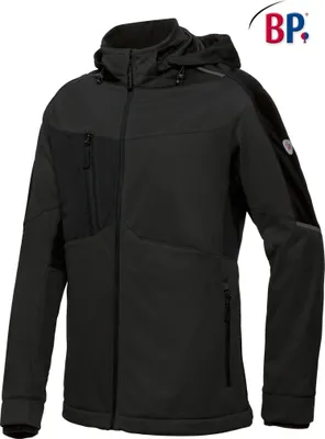 Produktbild von BP® Softshelljacke für Herren - schwarz - XSn