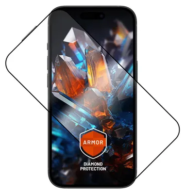 Obrázek produktu pro Prémiové ochranné tvrzené sklo FIXED Armor s aplikátorem pro Apple iPhone 15 Plus, černé