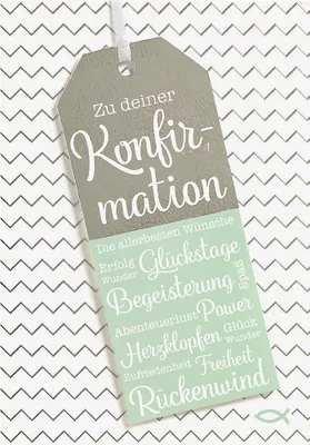 Produktbild von Konfirmation  Glückwunschkarte im Format 115 x 17cm mit Umschlag