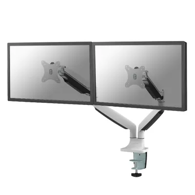 Produktbild von Neomounts NM-D750DWHITE Monitorarm 10-32" - Gasfeder, Klemme/Durchführung, 9 kg, 25,4 cm (10"), 81,3 cm (32"), 100 x 100 mm, Weiß