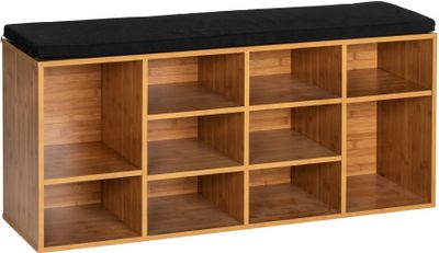 WENKO Schuh Bank LOFT Sitz Fläche Schuhe Regal Aufbewahrung Fach Flur Garderoben