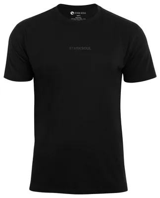 Produktbild von STARK SOUL® T-Shirt Baumwolle STARK SOUL EMBOSSED – Schwarz - Gr.: 3XL