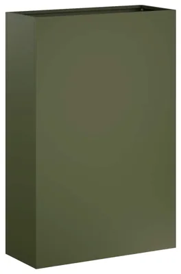 Immagine prodotto di Vaso da giardino, colore verde oliva, dimensioni 40 x 20 x 75 cm