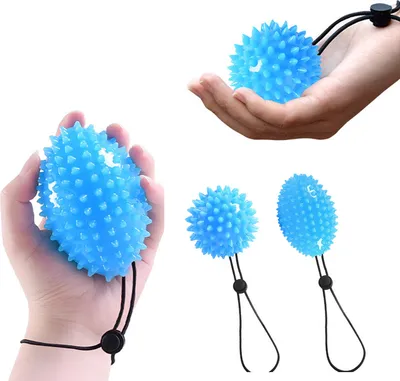 Produktbild von 2er Pack Handtrainer Fingertrainer,Knetball für Hände Therapie,Weich Ball Antistressball Massageball,Finger Training, Lindert Stress, Angstlinderung