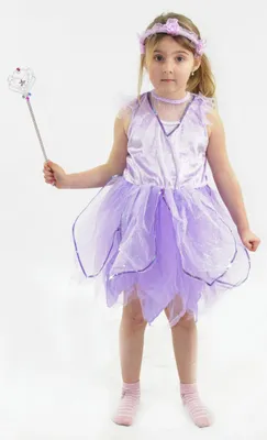 Produktbild von Prinzessin Fee Kostüm violett, Größe:116/122