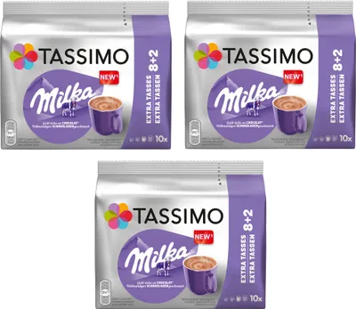 Produktbild von TASSIMO Kapseln Milka T Discs Heiße Schokolade Kakao Spezialität 3 x 10 Getränke