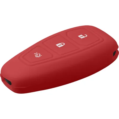Produktbild von PhoneNatic Silikon Schlüssel Hülle kompatibel mit der Ford Mondeo / Fusion 3-Tasten Fernbedienung in rot Funkschlüssel 3-Key